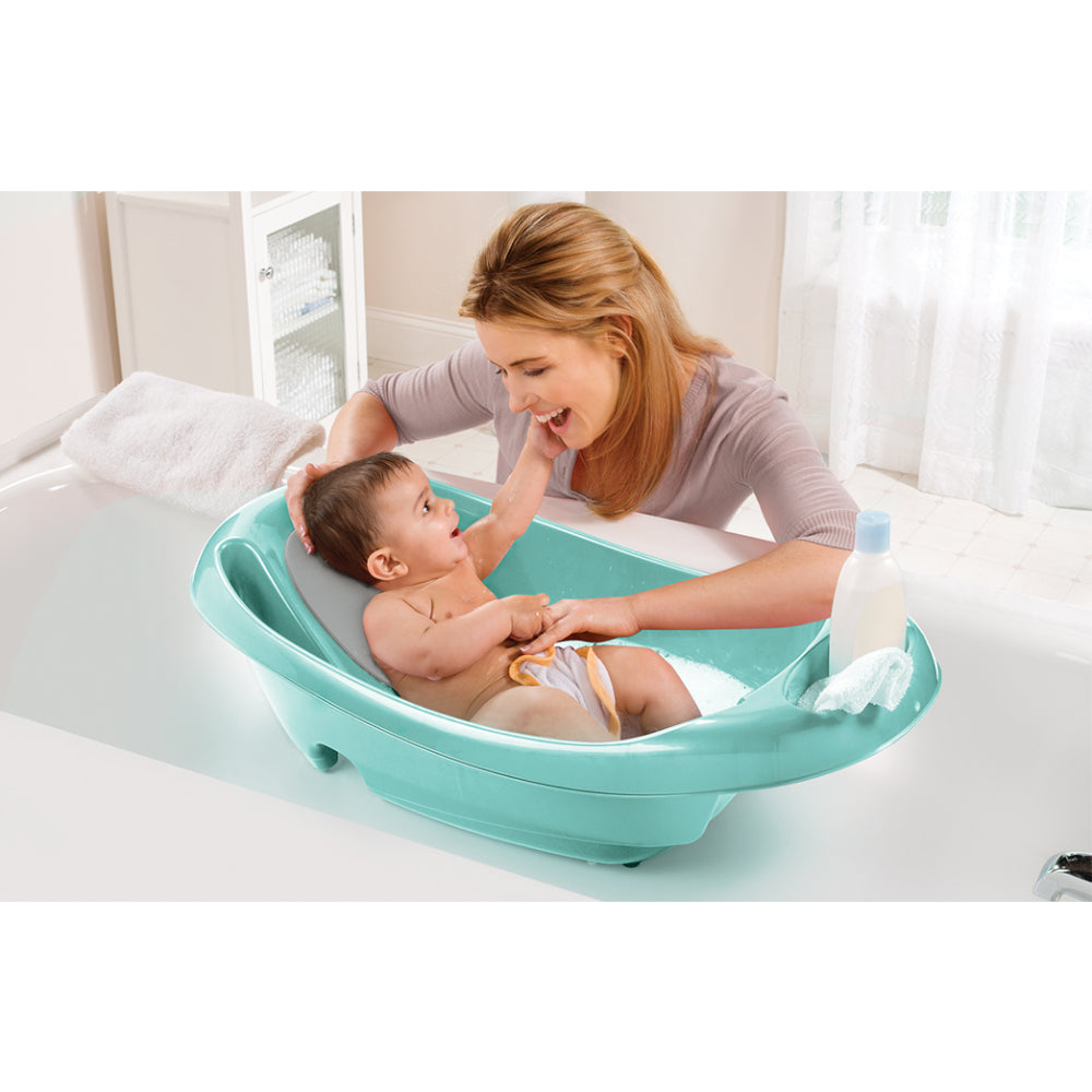 Bañera para recién nacidos y niños pequeños Summer Infant Splish 'n Splash - Verde azulado