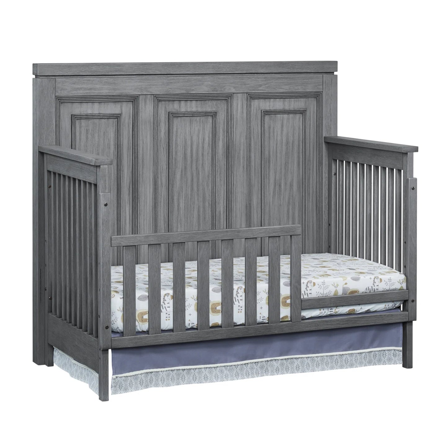 Soho Baby Manchester Rustic Gray 4-in-1 Convertible Crib