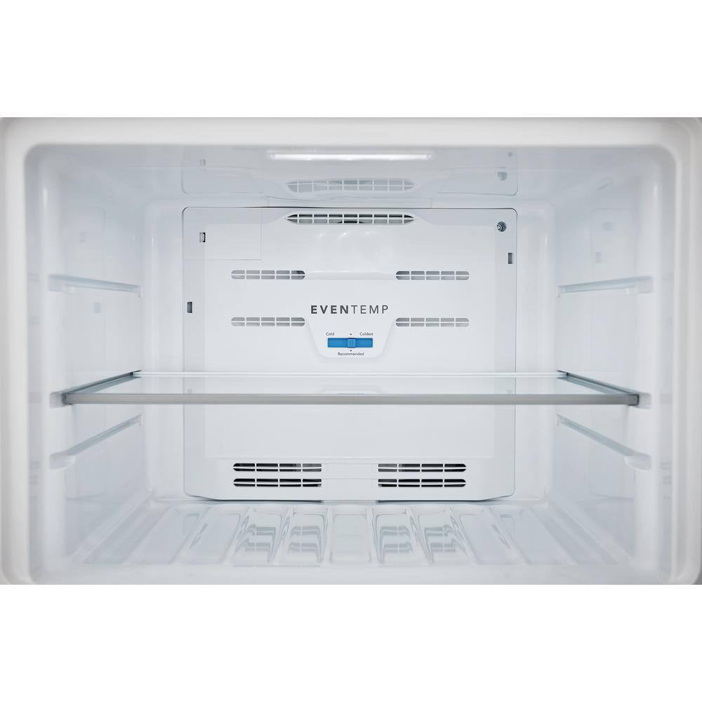 Refrigerador con congelador superior a prueba de manchas Frigidaire Gallery FGHT2055VF de 20 pies cúbicos - Acero inoxidable