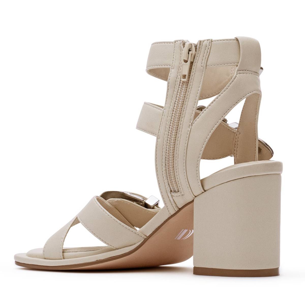 D'Amelio Women's Imella Block Heel Sandal (Size 6.5) - Chalk