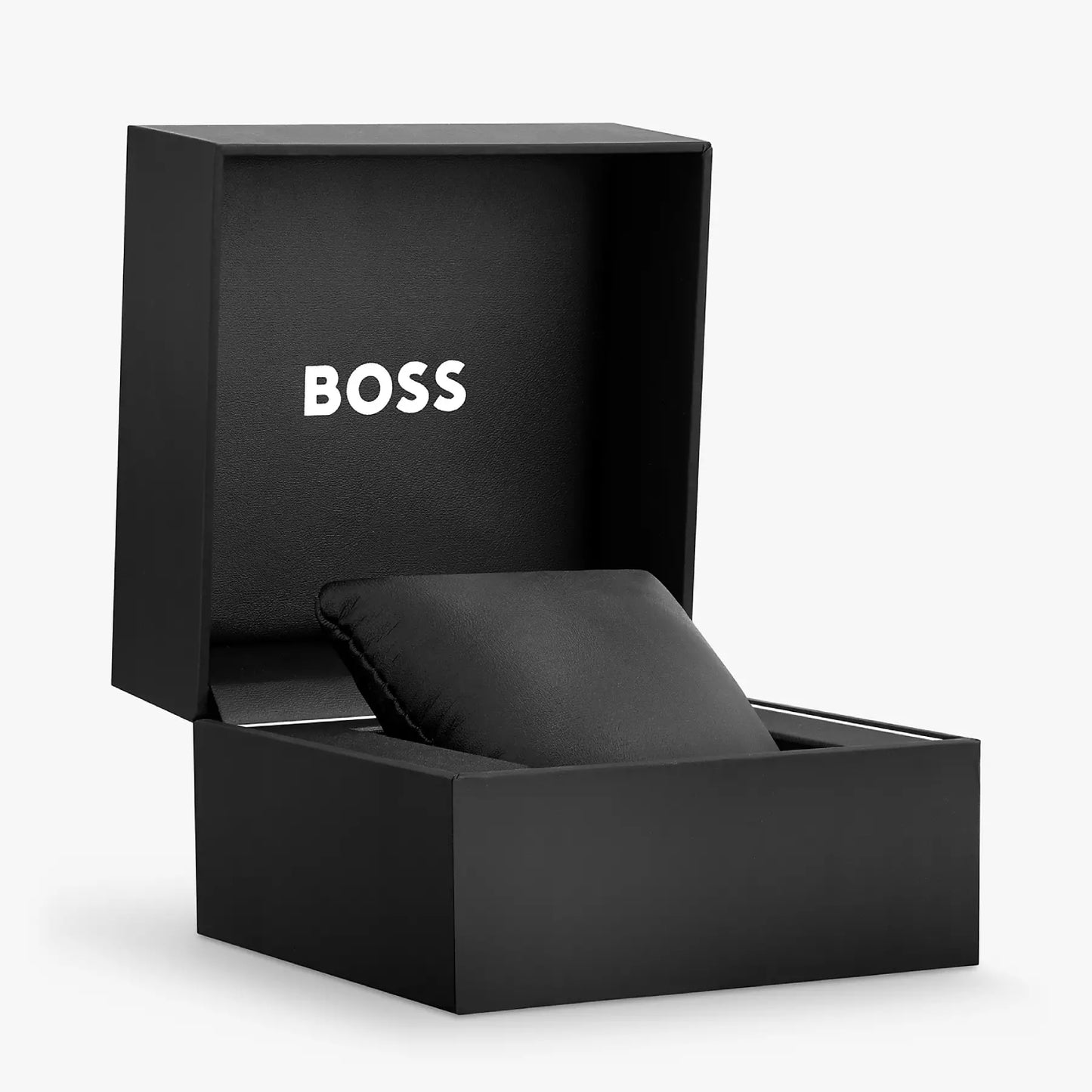 Reloj de cuarzo con correa de piel para hombre Hugo Boss Candor de 41 mm, color negro