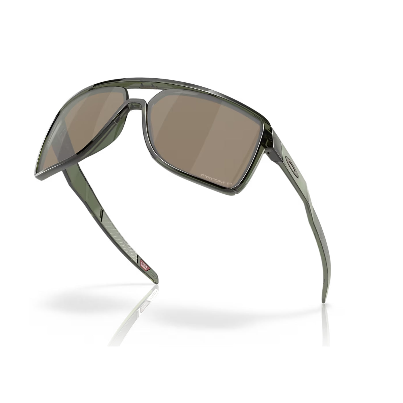 Oakley Castel Men's Rectangle Sunglasses, Prizm Tungsten Polarized