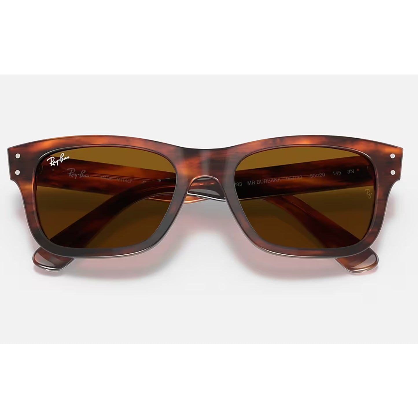 Gafas de sol Ray-Ban RB2283 Mr. BuRBank rectangulares clásicas de acetato B-15 para hombre
