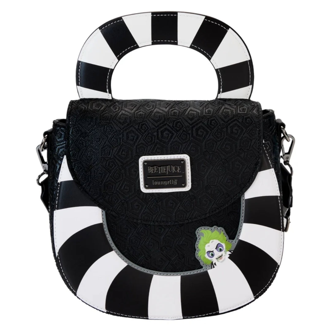 Bolso bandolera con diseño de gusanos de arena Beetlejuice de Loungefly