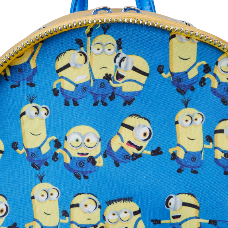 Mochila pequeña iridiscente para cosplay de los Minions Bob de Despicable Me de Loungefly