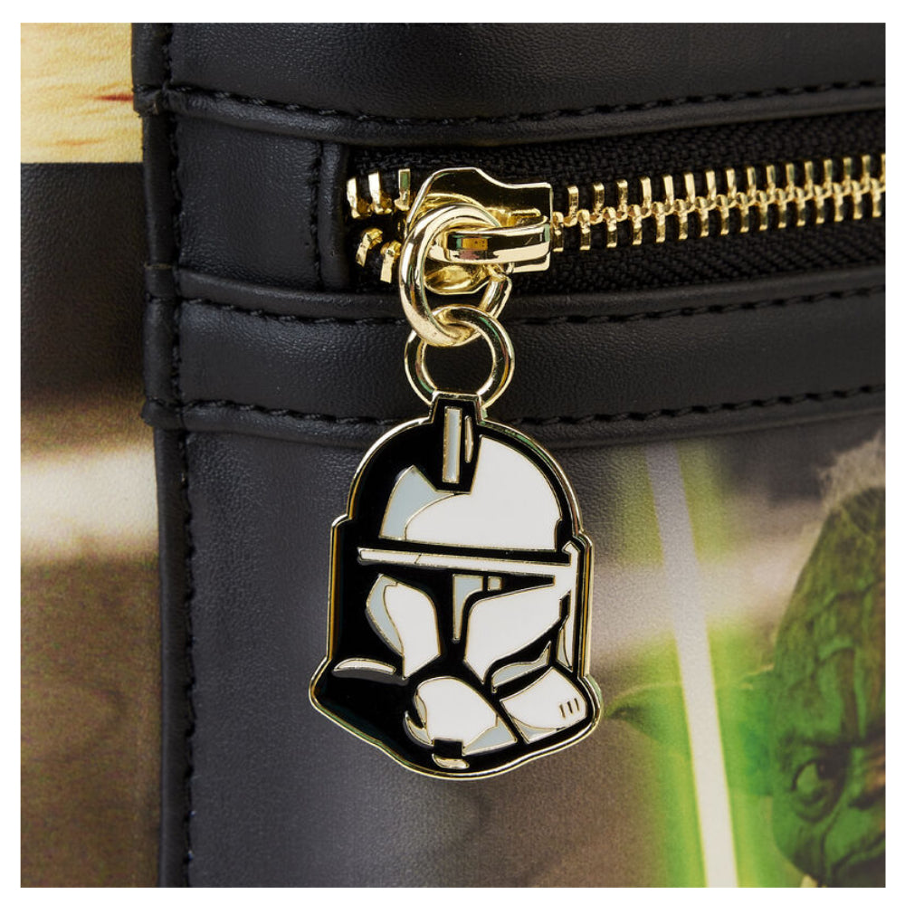 Loungefly 10" Star Wars Episode II Attack of the Clones Scene Mini Backpack in Polyurethane - Multicolor