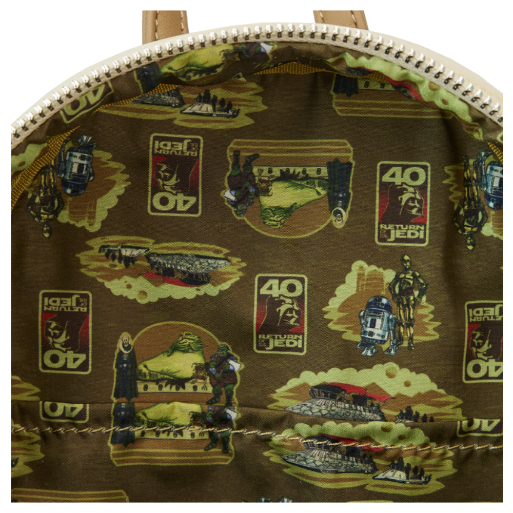 Loungefly 10" Star Wars Return of The Jedi Jabba's Palace Mini Backpack in Polyurethane - Multicolor