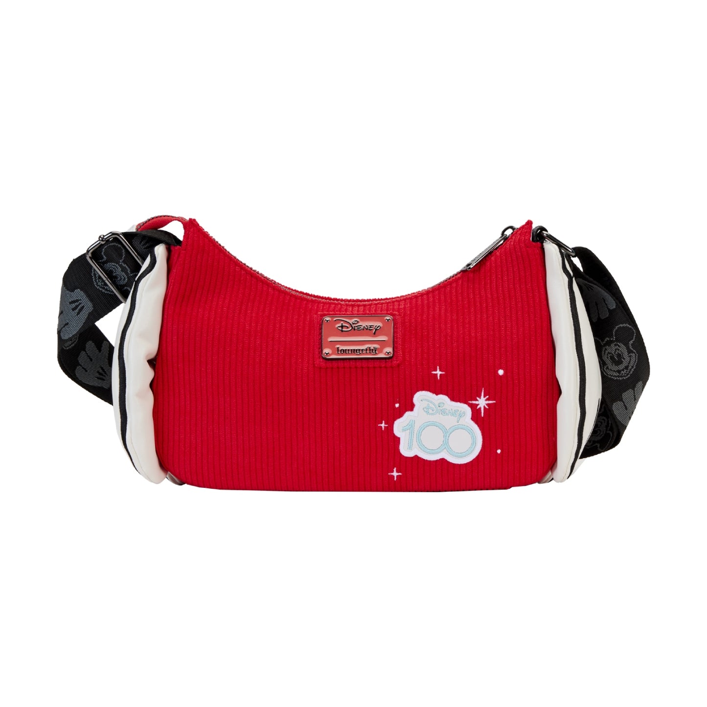 Bolso bandolera con guantes clásicos de Mickey y Minnie Disney100 de Loungefly