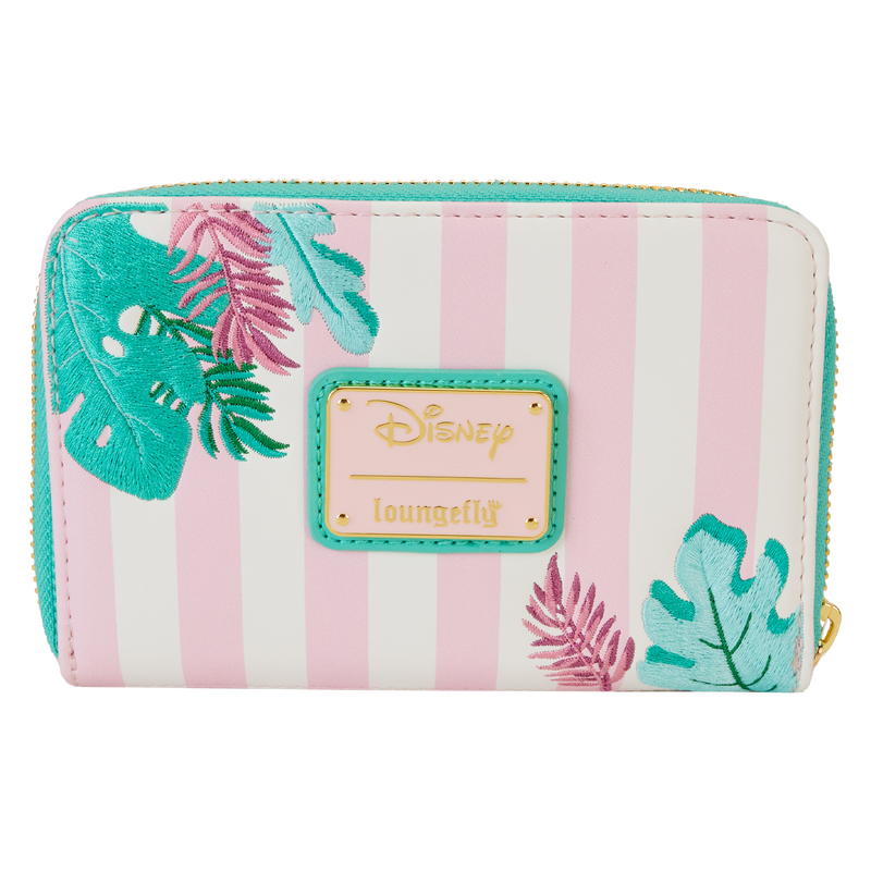 Cartera con cremallera alrededor para piscina estilo vacaciones de Minnie Mouse de Loungefly