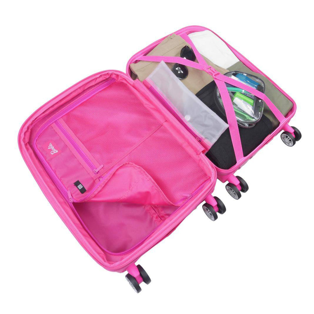 Ful Matel Barbie 22.5" 3D Quilted Carry-On Luggage - Pink