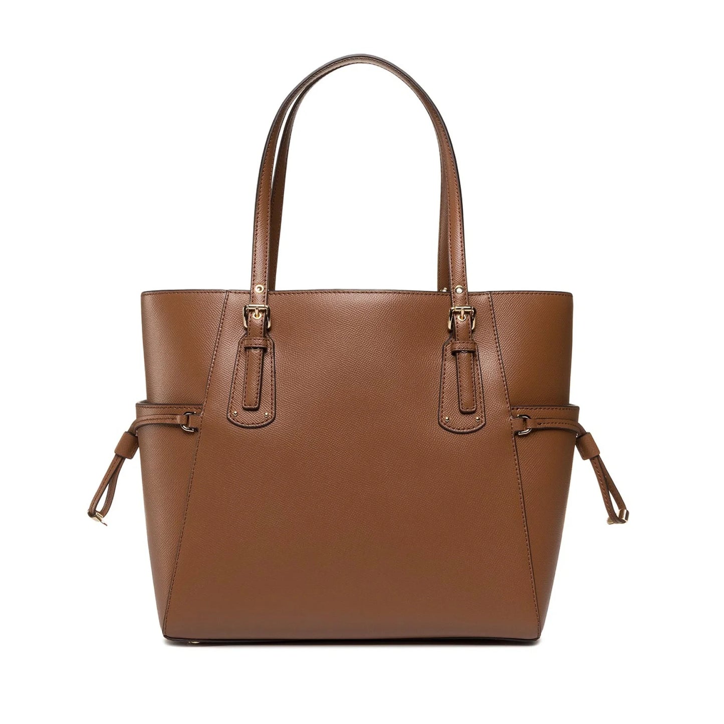 Bolso de mano mediano Voyager de piel granulada con correa de hombro ajustable de Michael Kors