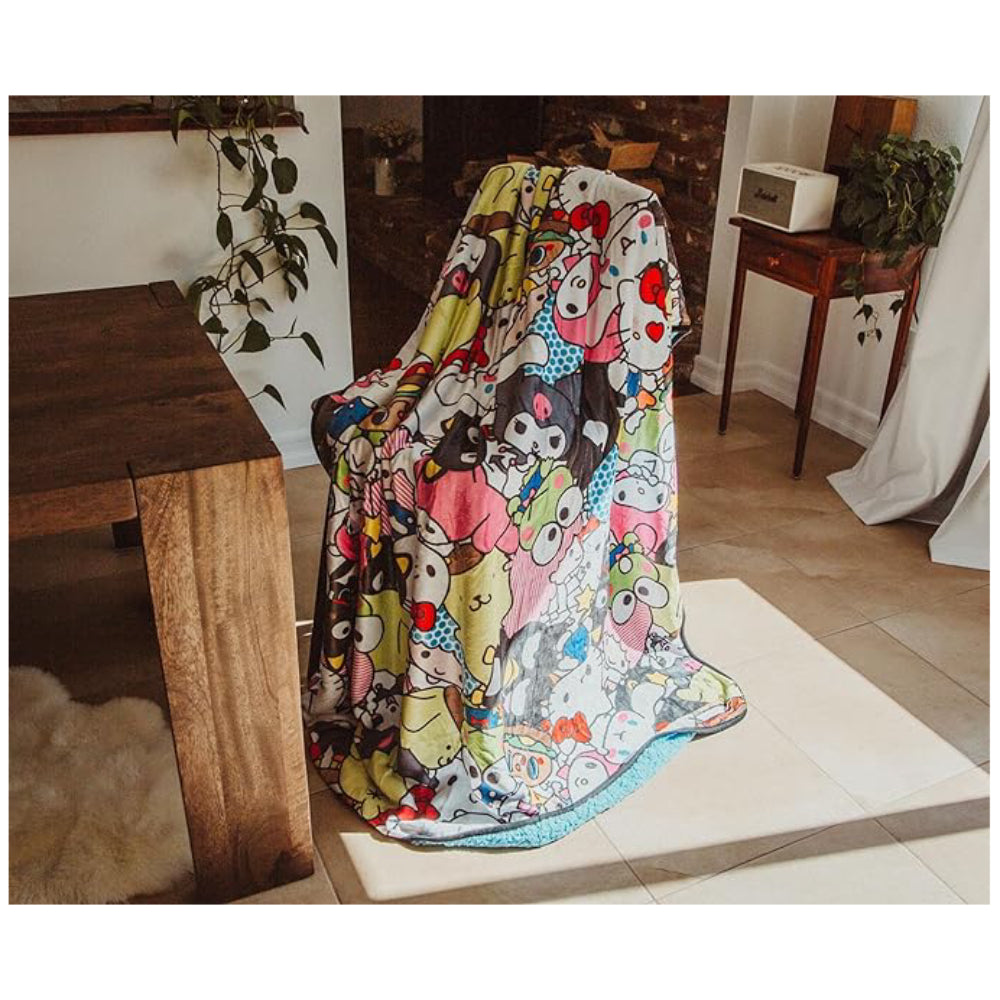 Sanrio Hello Kitty And Friends 54" x 72" Fleece Throw Blanket