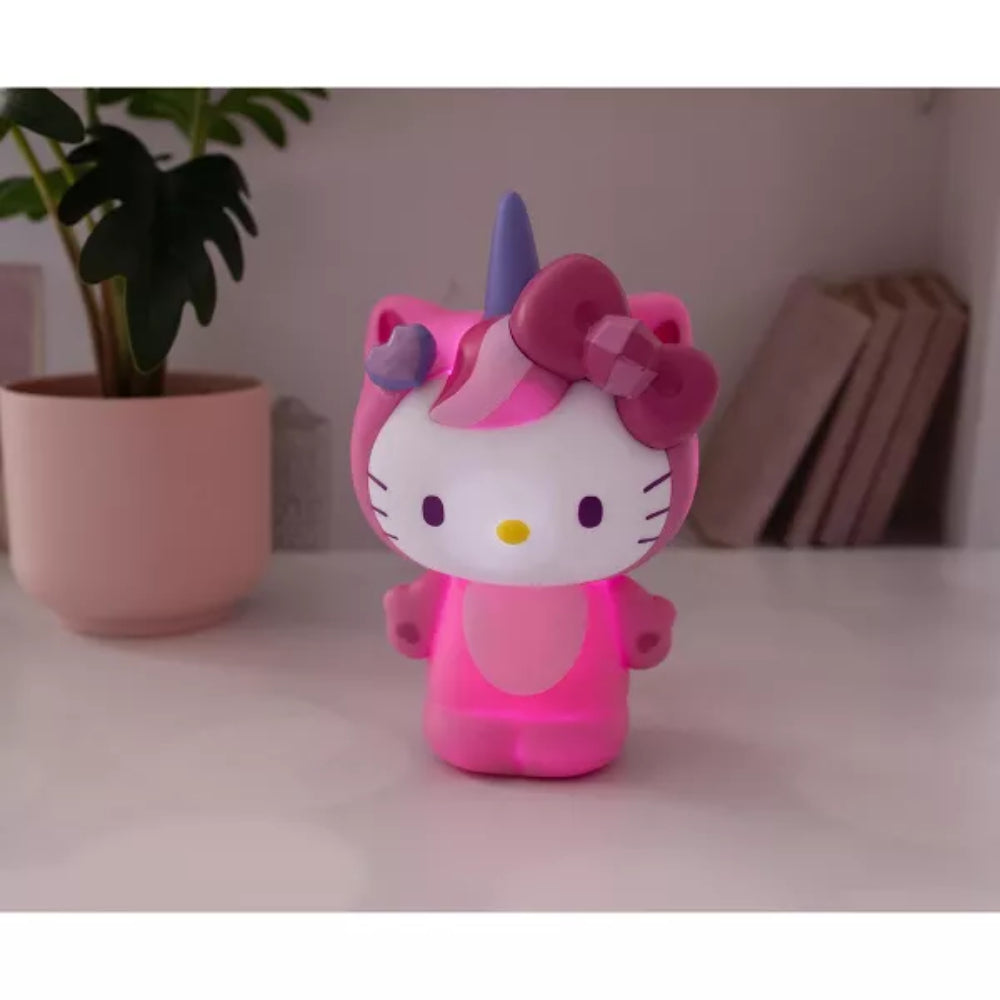 Lámpara de ambiente con forma de unicornio de Hello Kitty de Sanrio de 6"