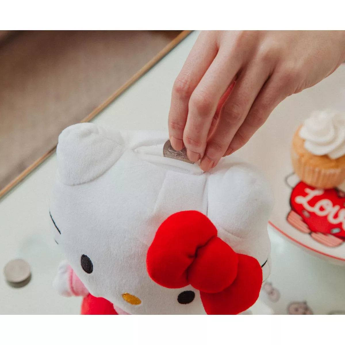 Sanrio Hello Kitty Plush 8" Coin Bank Storage