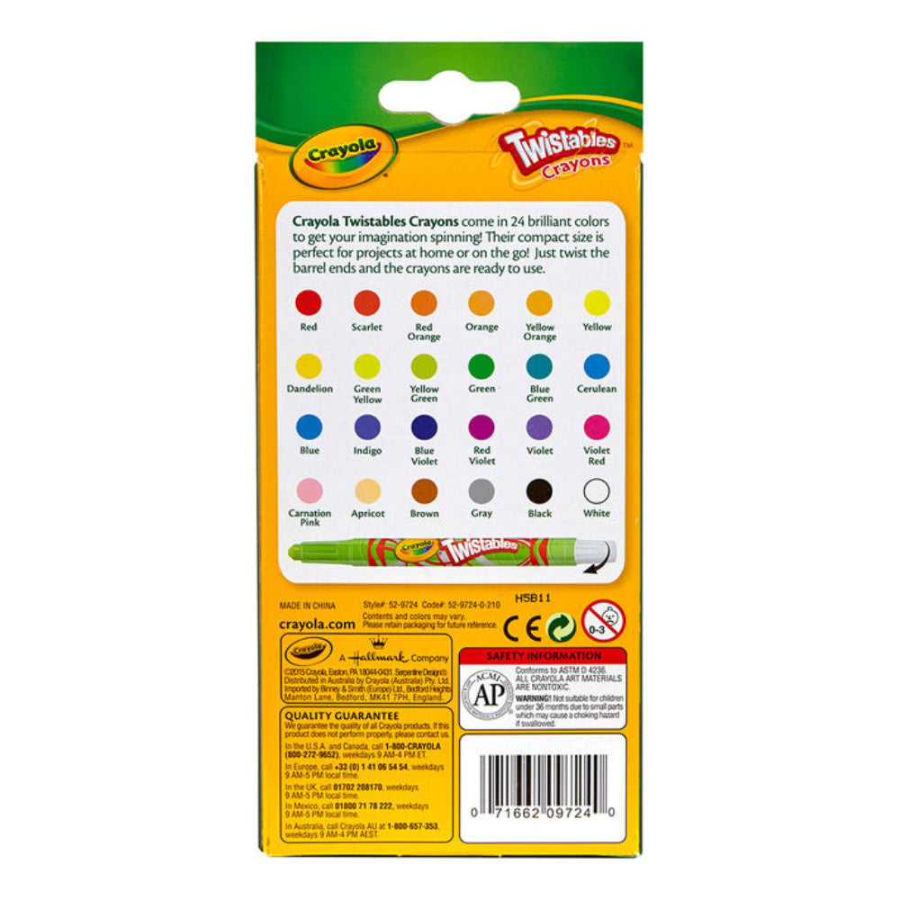 Crayola Crayons Mini Twistables (24-Pieces)