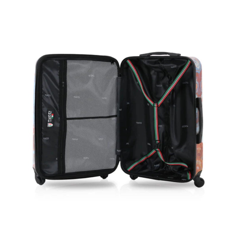 Tucci Italy 28" Printed Fashion Travel Suitcase - Turkish Marble