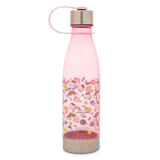 Sanrio Hello Kitty Pastel Star Toss 20 oz Print Water Bottle With Lid -  Pastel Pink
