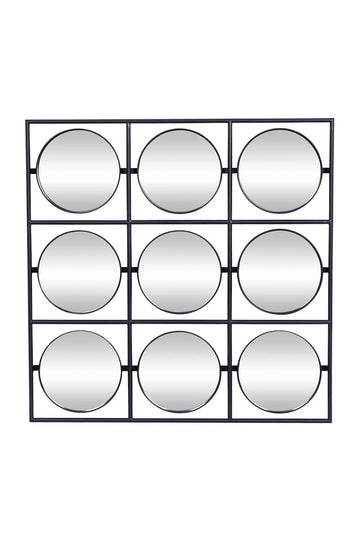 Metal Wall Mirror - Black