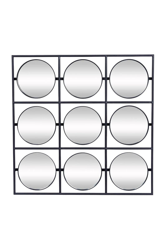 Metal Wall Mirror - Black