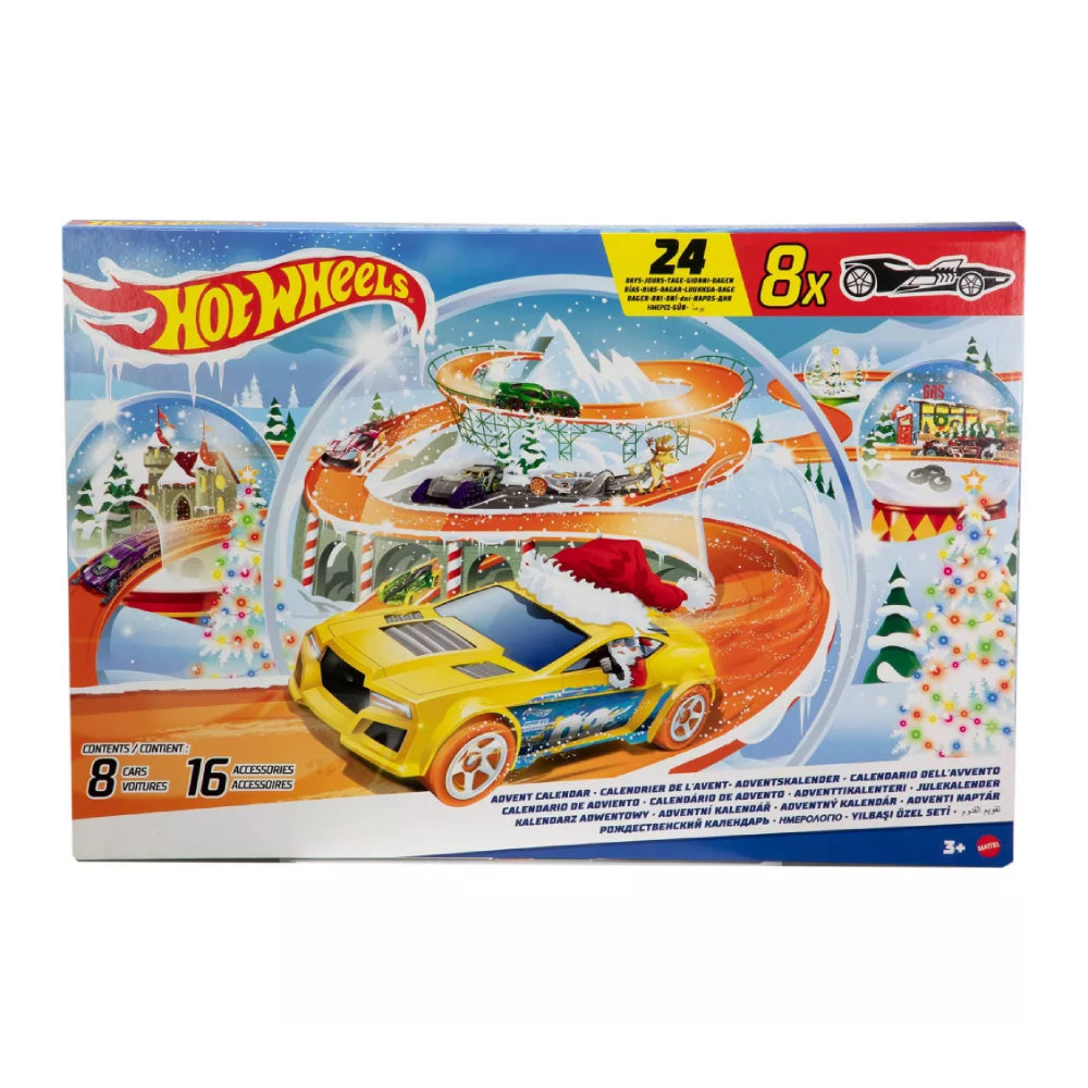 Hot Wheels Advent Calendar with 16 Accessories