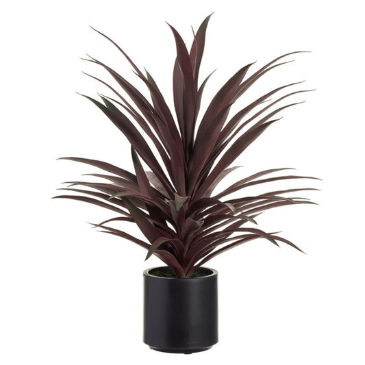 Allstate Floral 28" Yucca Artificial Plant with Plastic Pot - Red