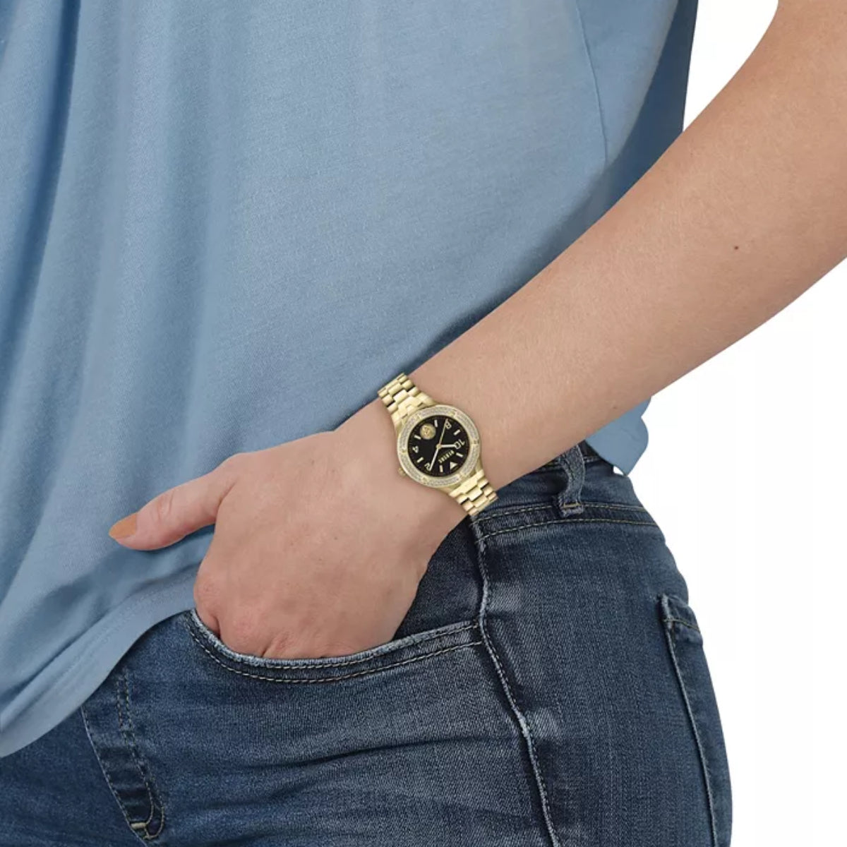 Versus Versace Vittoria Women's 38mm Gold-Tone Bracelet Watch