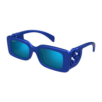 Gucci GG1325S 010 Women's Rectangle Mirrored Sunglasses