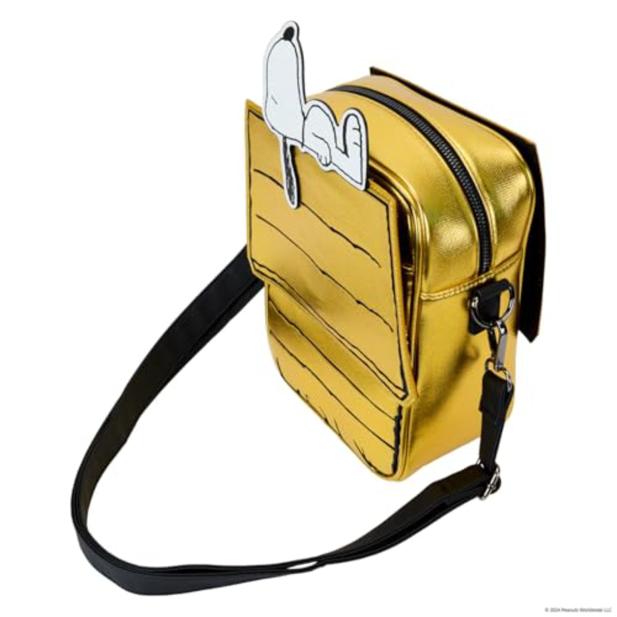 Peanuts 75th Anniversary Snoopy Doghouse Crossbody Bag - Yellow/Black