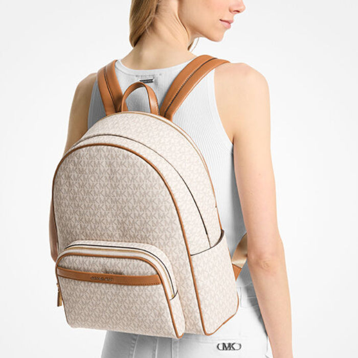 Michael Kors Bex Large Backpack - Vanilla/Acorn