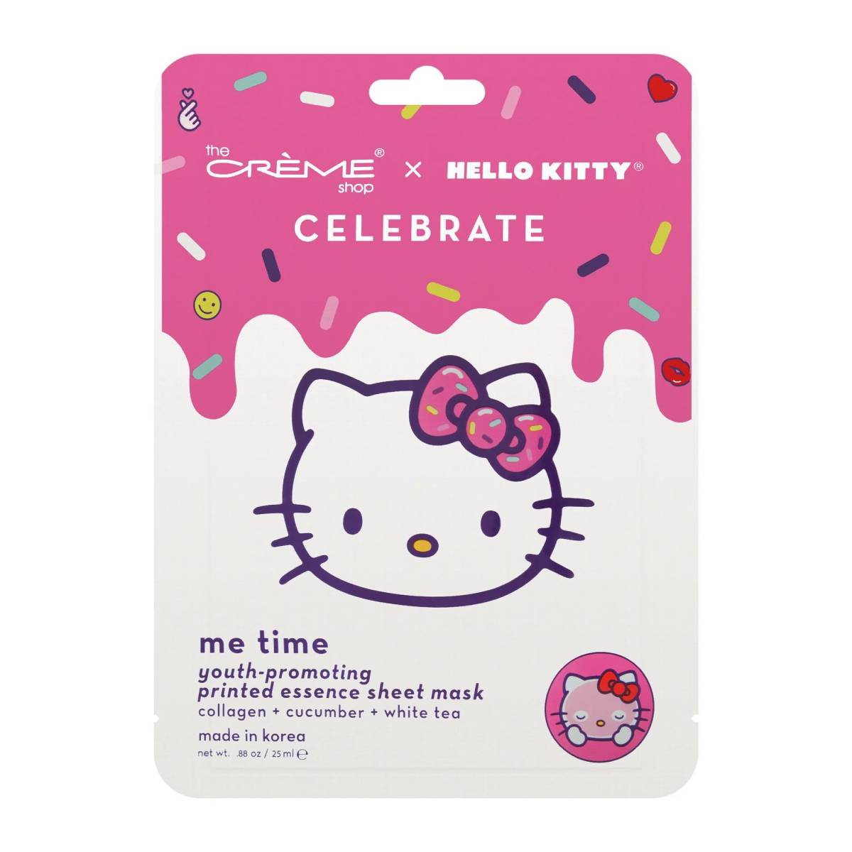 The Crème Shop x Hello Kitty Me Time! Youth-Promoting Sheet Mask