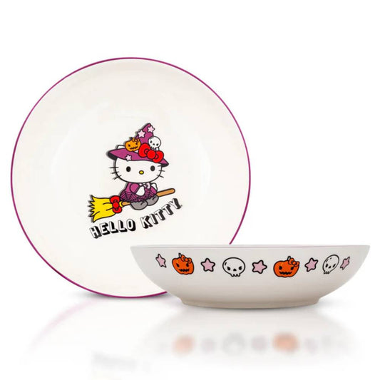 Sanrio Hello Kitty Witch 9" Ceramic Coupe Dinner Bowl - White