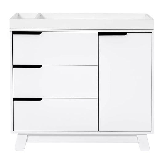 Babyletto Hudson 3-Drawer Changer Dresser with Removable Changing Tray - White