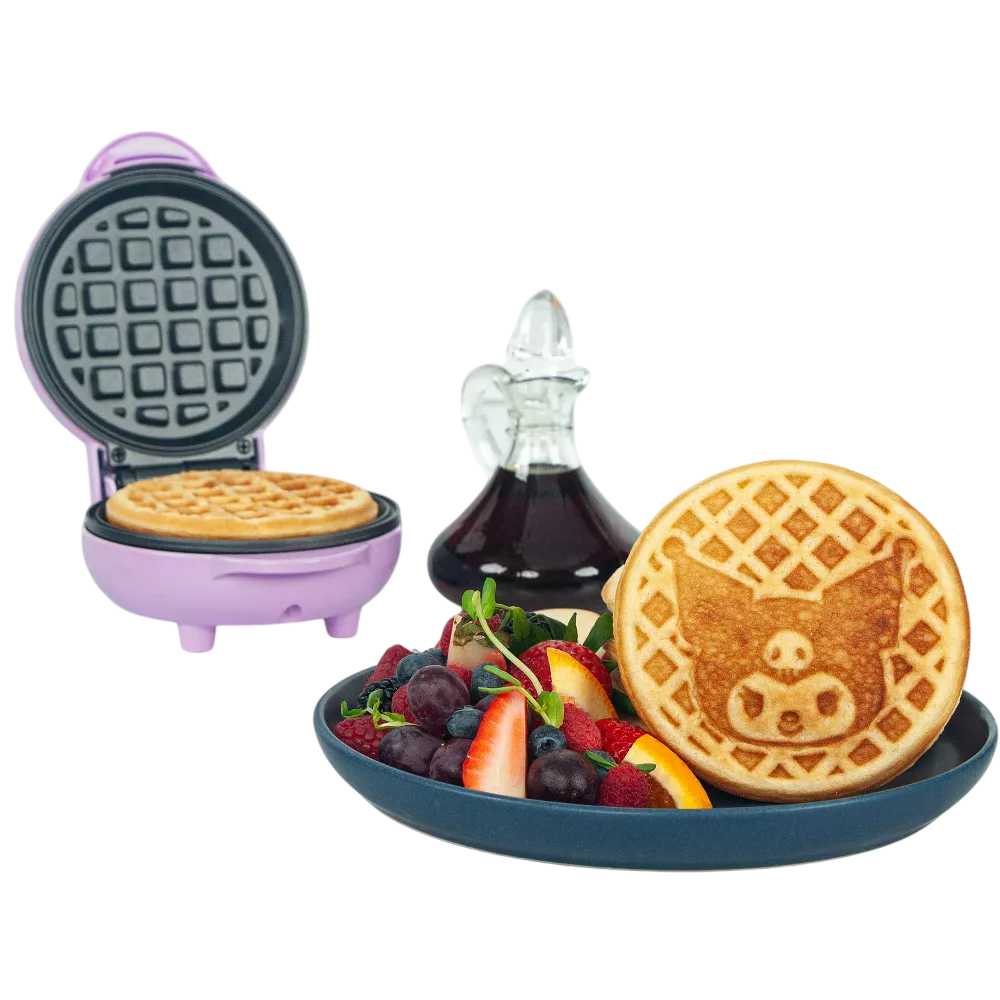 Uncanny Brands WM3/KIT/KU1 Hello Kitty Kuromi Mini Waffle Maker - Purple