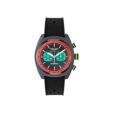Aston Martin Formula 1 DWF Men’s 43mm Chronograph Strap Watch – Red/Black