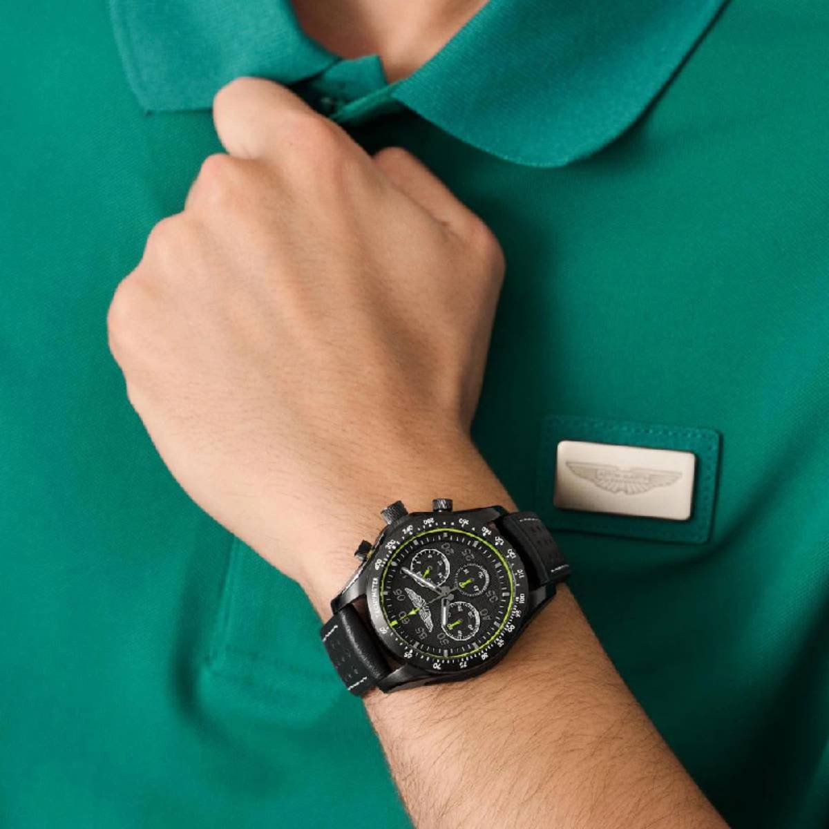 Aston Martin SGT Thrill Men's 42mm Chronograph Strap Watch