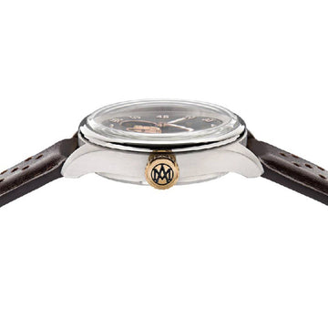 Aston Martin Timeless Men's 41mm Automatic Strap Watch - Black Dial