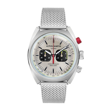 Aston Martin TS2 Men's 43mm Chronograph Bracelet Watch - Silver