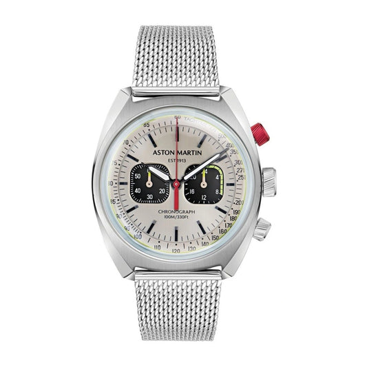 Aston Martin TS2 Men's 43mm Chronograph Bracelet Watch - Silver