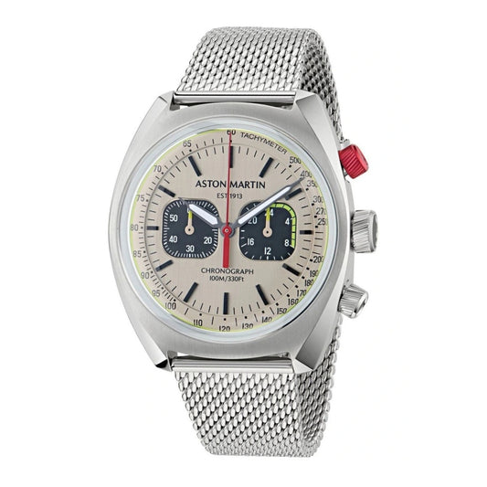 Aston Martin TS2 Men's 43mm Chronograph Bracelet Watch - Silver