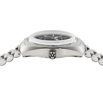 Aston Martin TS2 Men's 41mm Automatic Silver Bracelet Watch - Brown Dial