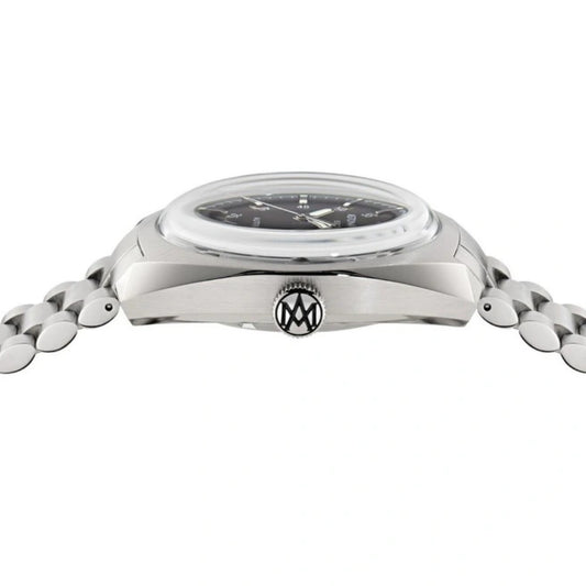 Aston Martin TS2 Men's 41mm Automatic Silver Bracelet Watch - Brown Dial