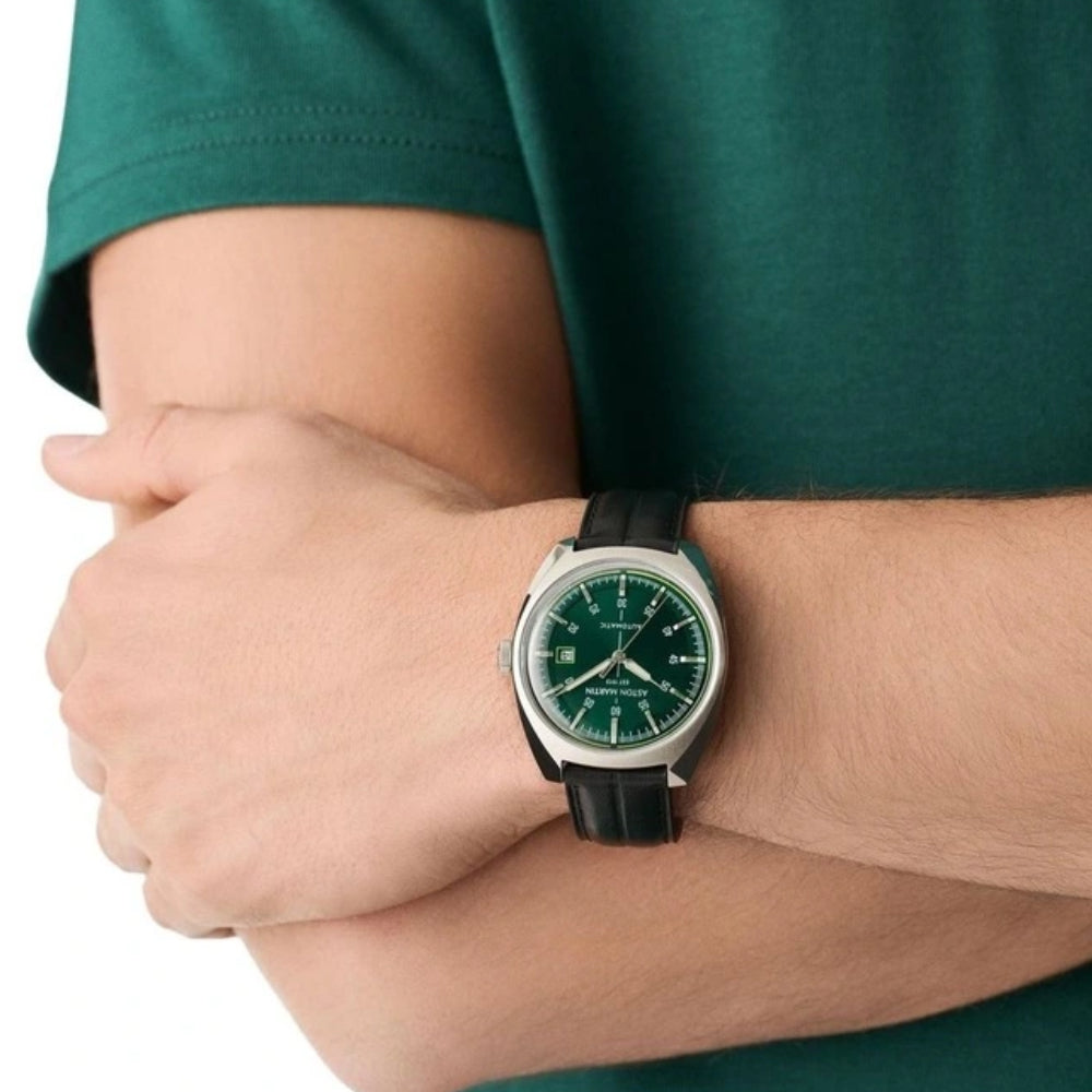 Aston Martin TS2 Men's 41mm Automatic Strap Watch - Green Dial