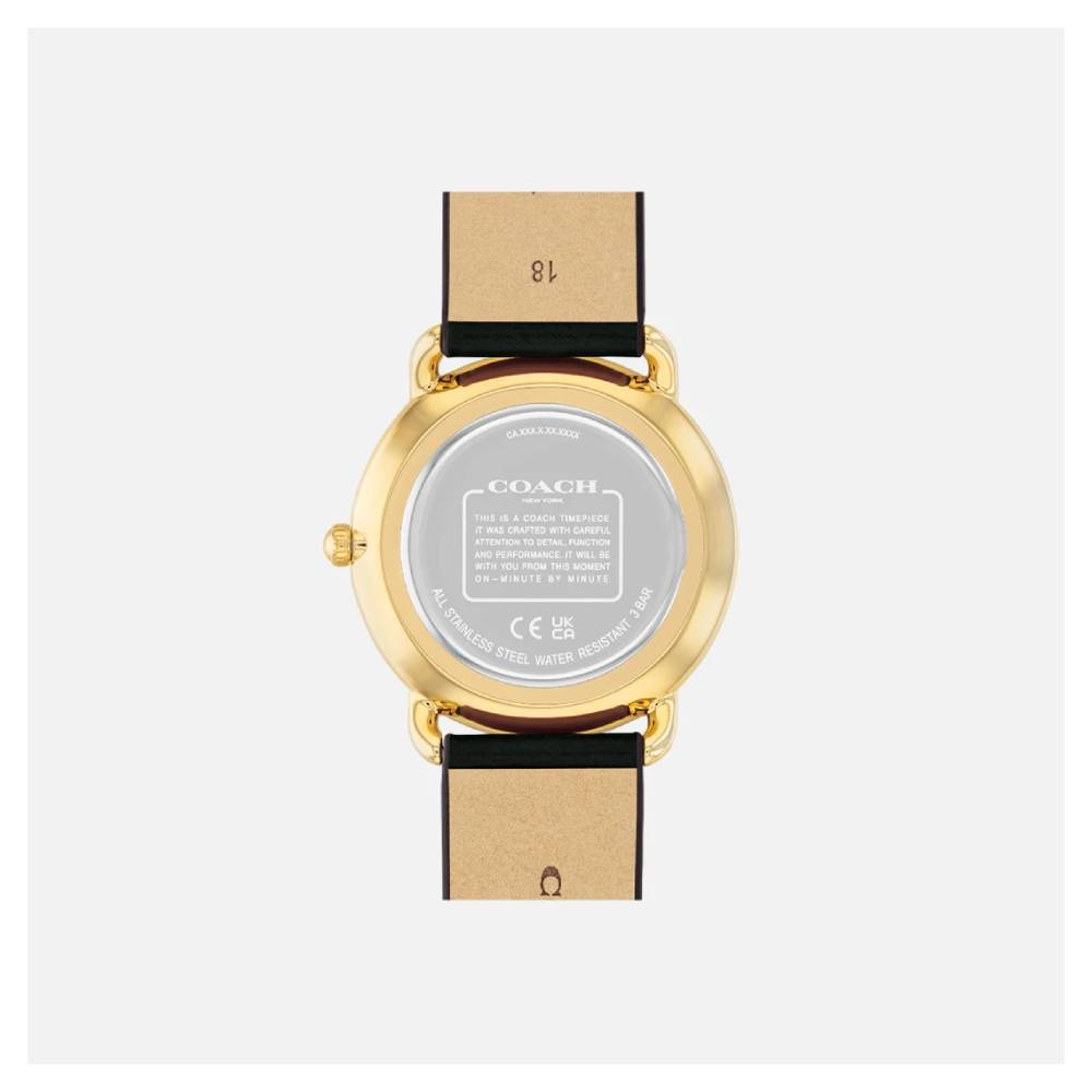 Coach Elliot Women's 36mm Strap Watch - Black