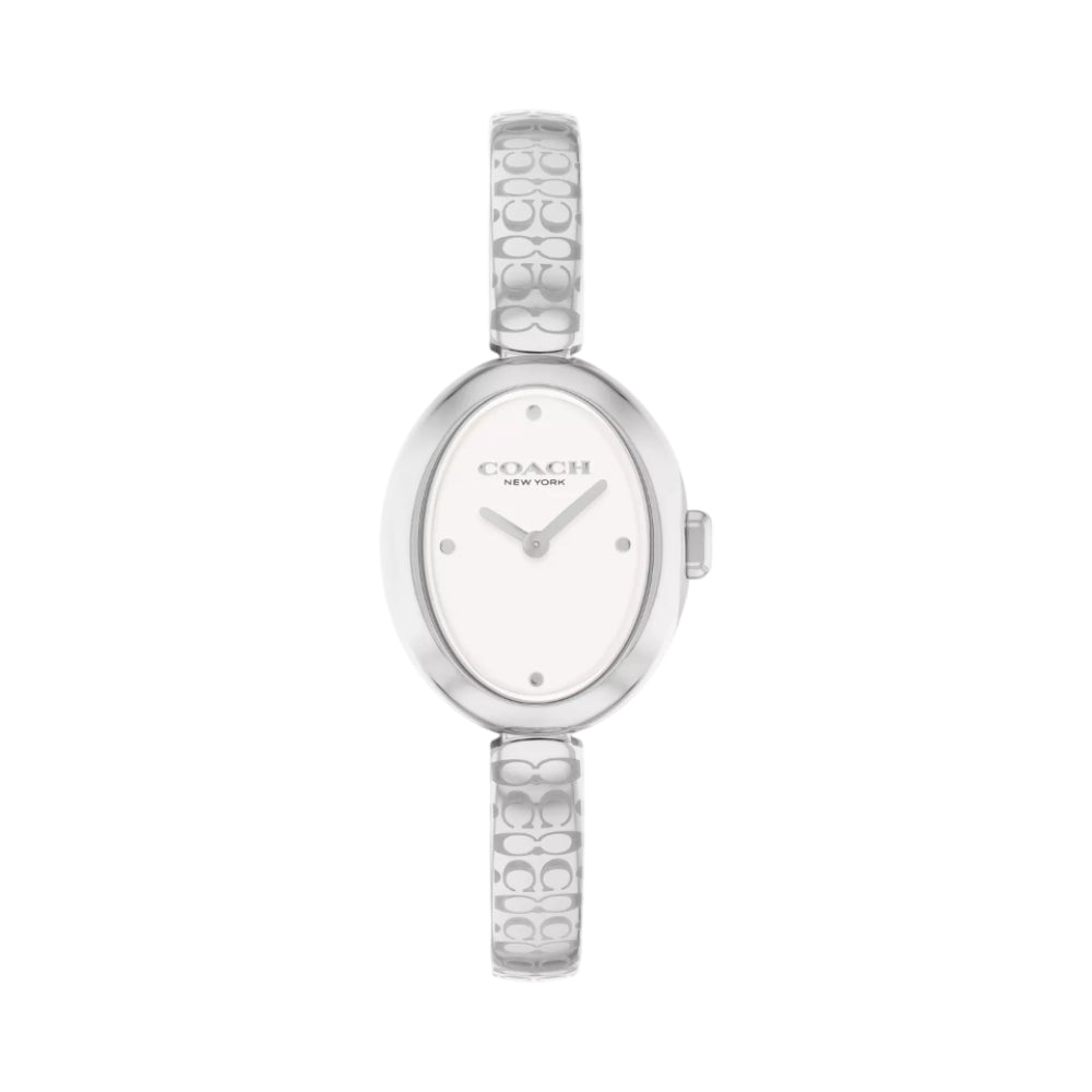 Coach Sammy Women's 22.5mm Silver Bracelet Watch - White Dial