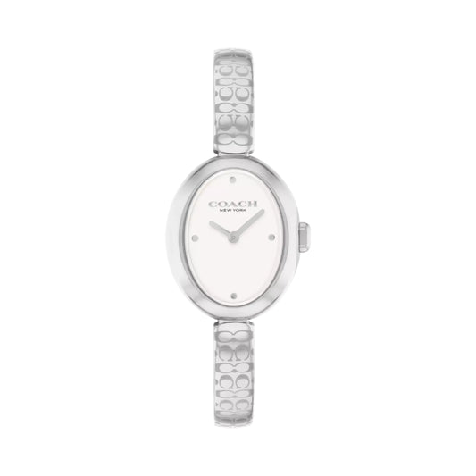 Coach Sammy Women's 22.5mm Silver Bracelet Watch - White Dial