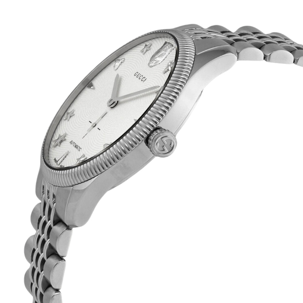 Gucci G-Timeless Men's 40mm Bracelet Watch - Silver
