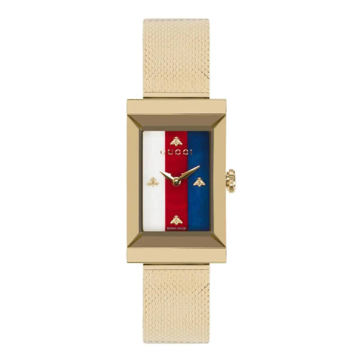 Gucci G-Frame Women's 21mm Gold Bracelet Watch