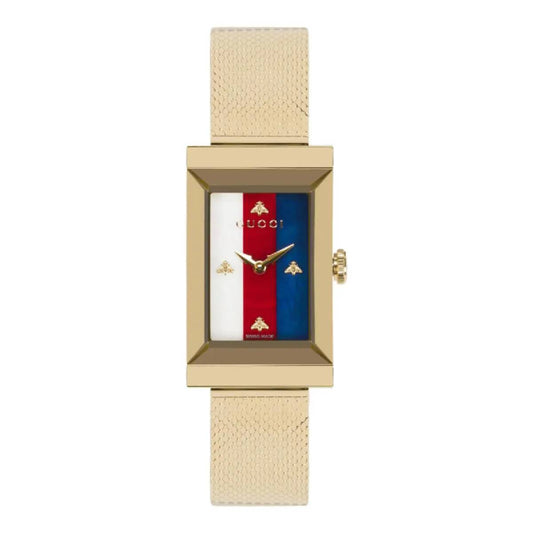 Gucci G-Frame Women's 21mm Gold Bracelet Watch