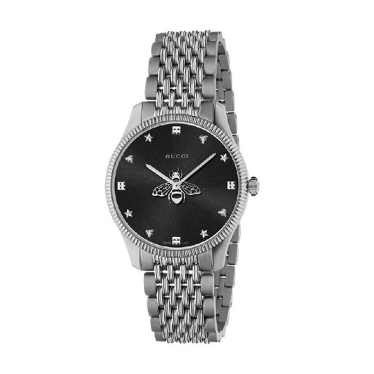 Gucci G-Timeless Women's 36mm Bracelet Watch - Black Dial