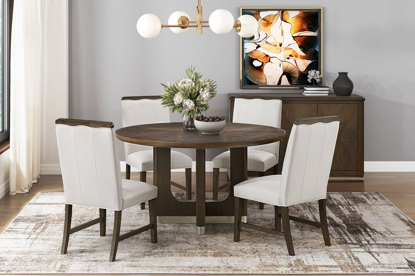 Nobel 5PCS  Round Dining Set by Homelegance